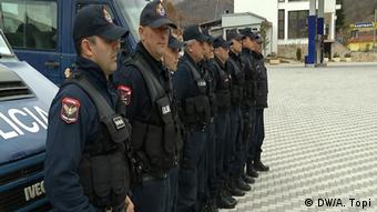 Grenzgebiet zwischen Albanien und Griechenland Grenzpolizei 
