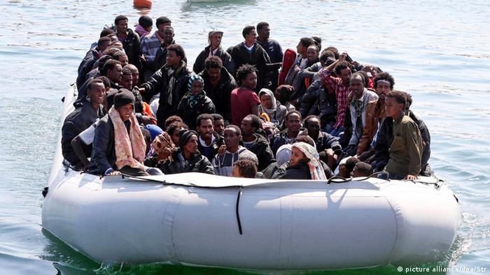 Libyen Flüchtlinge Schlauchboot