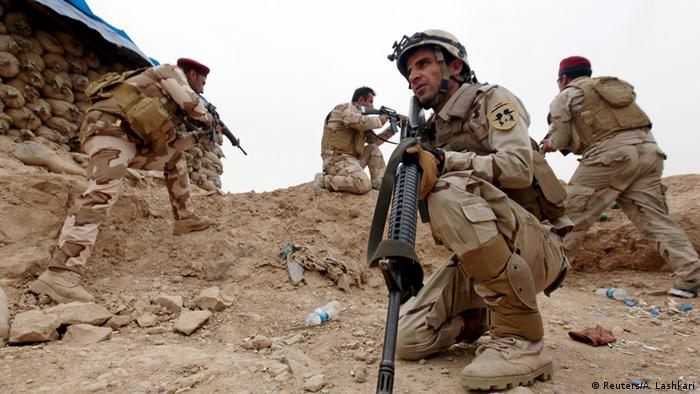 Irak Armee Operation in der Nähe von Mossul