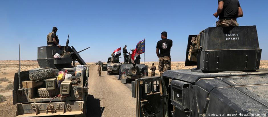 Tropas iraquianas avançam em direção a Mosul