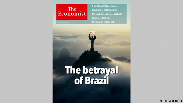 The Economist traz o Cristo Redentor pedindo socorro na capa, com o título: A traição do Brasil