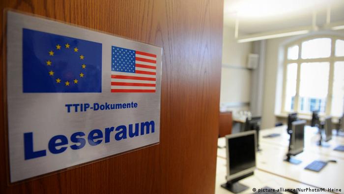 Soba u Bundestagu u kojoj je poslanicima moguć uvid u TTIP