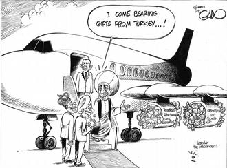 Karikatur zu Erdogan in Uganda von Gado
