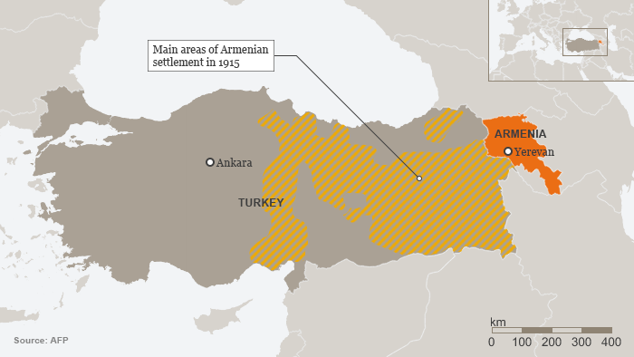 Armenian genocide map