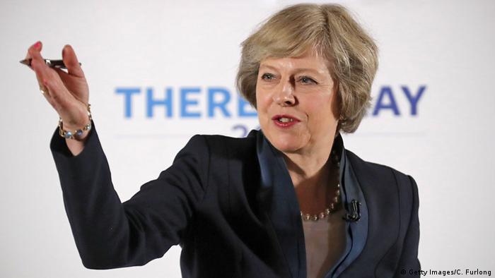 Theresa May speaks to the Conservative Party (c) Getty Images/C. Furlong