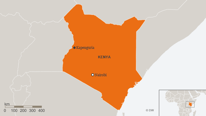 Karte Kenia Kapenguria Englisch