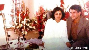 حمید منتظری زندانی اعدام‌شده در سال ۶۷ و همسرش مهین فهیمی. عکس از فیس‌بوک امید منتظری