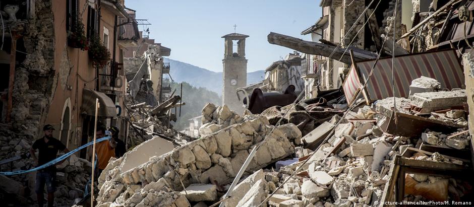 Abalo sísmico devastou diversos vilarejos na região central da Itália, como Amatrice