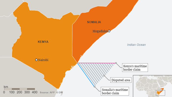 Info-graphic: A maritime border conflcit between Kenya and Somalia