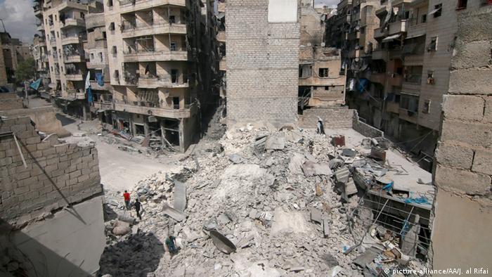 Destruição em Aleppo