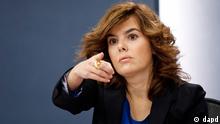 Spanien Regierungssprecherin Vizepräsidentin Soraya Saenz de Santamaria