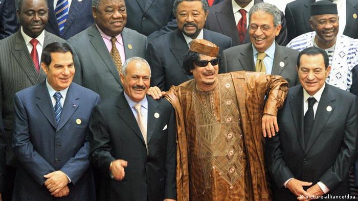 Diktatoren Arabischer Raum Muammar Gaddafi Ben Ali Abdullah Saleh Hosni Mubarak (picture-alliance/dpa)
