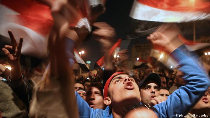 Ägypten nach Mubaraks Rede (picture-alliance/dpa)