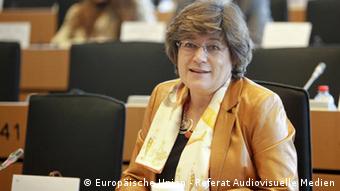 Ana Maria Gomes Mitglied des Europäischen Parlaments beim AFET committee Meeting (Europäische Union - Referat Audiovisuelle Medien)