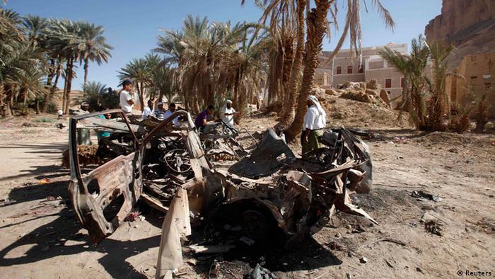 Автомобиль на юго-востоке Йемена уничтожен в результате авиаудара ВВС США