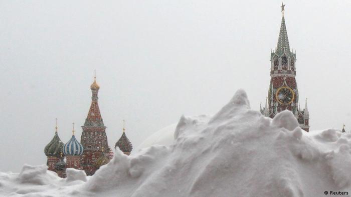 Schneesturm Russland Moskau Roter Platz März 2013 (Reuters)