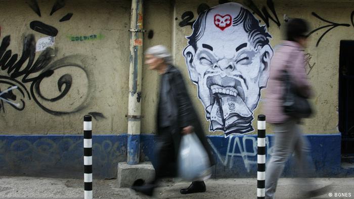Graffitis in Sofia, Bulgarien (BGNES)