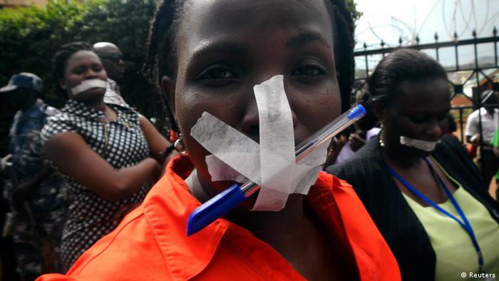 Uganda Medienfreiheit Proteste 20.05.2013 (Reuters)
