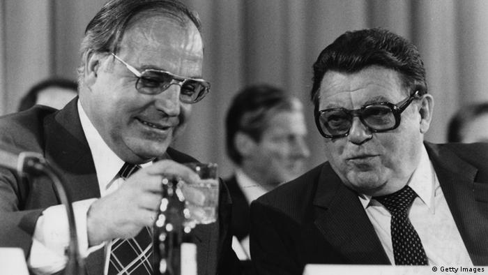 CSU - Frankz Josef Strauß und Helmut Kohl (Getty Images)