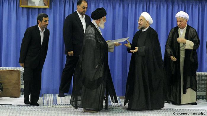 Khamenei Rohani Präsident Iran (picture-alliance/dpa)