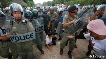 Kambodscha Phnom Penh Protest Demonstration Regierung Zwangsräumung Evakuierung (Reuters)