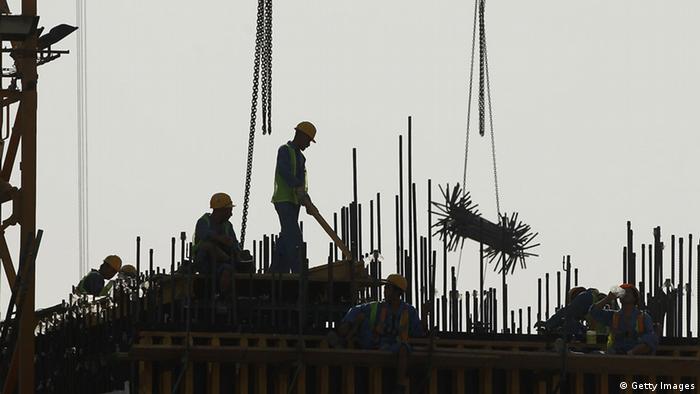 Katar Doha Baustelle Arbeiter OVERLAYFÄHIG (Getty Images)