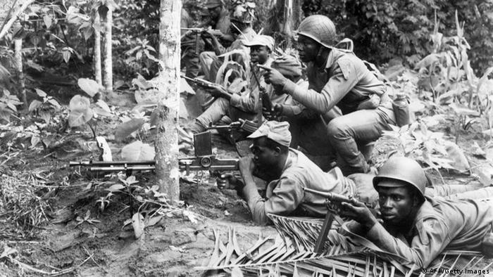 Soldiers in the Biafra civil war 1967 - 1970 (AFP/Getty Images)