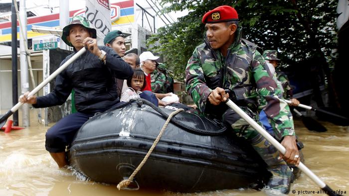 Indonesien Jakarta Flut Überschwemmung Monsun