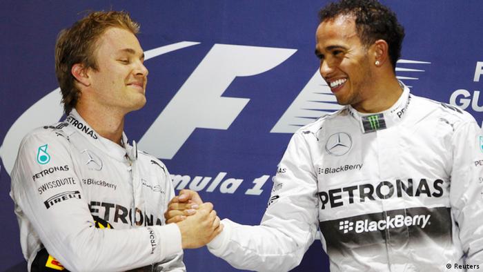 Rosberg and Hamilton
