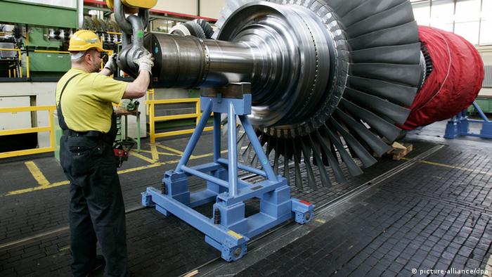 Производство турбин Siemens в Берлине (фото из архива)