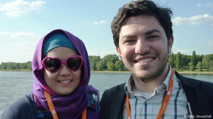 Blogger Mosa’ab Elshamy und seine Frau