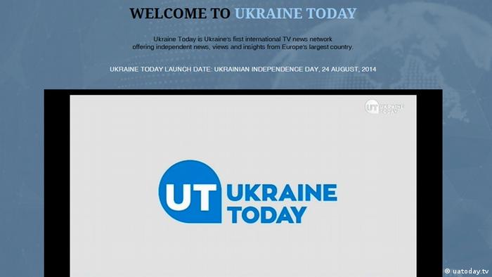 скриншот сайта Ukraine Today