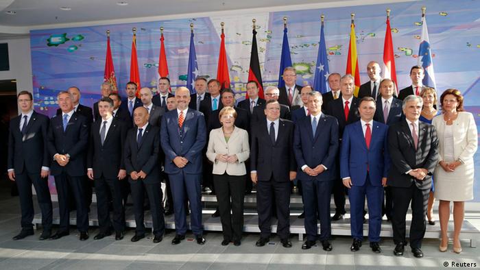Westbalkan-Konferenz Gruppenbild Angela Merkel (Reuters)