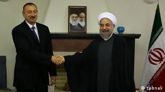 Ильхам Алиев и Хасан Роухани (сентябрь 2014 года) 