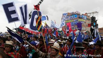 Wahl Bolivien Wahlkampf Evo Morales 08.10.2014 (Reuters/David Mercado)