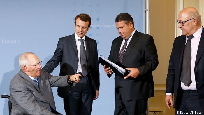 Treffen der deutschen und französischen Finanz- und Wirtschaftsminister (Reuters/T. Peter)