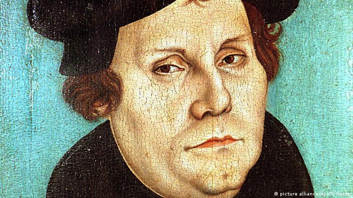 Una imagen de Martín Lutero realizada por Lucas Cranach El Viejo.