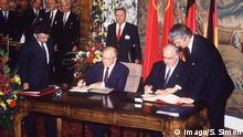 Vertragsunterzeichnung zur Deutschen Einheit in Moskau 1990