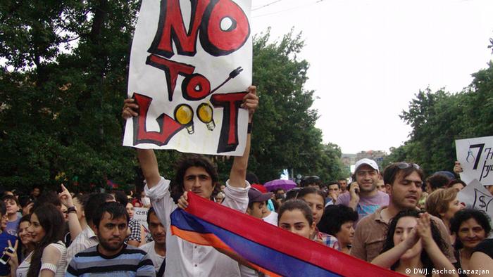 Proteste in Yerewan, Armenien