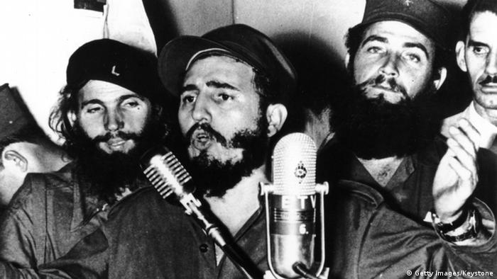 Kuba Fidel Castro verkündet die Vertreibung von Batista (Getty Images/Keystone)