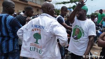 Guinea, Anhänger vom Oppositionskandidaten Cellou Dalein Diallo (DW/B. Barry)