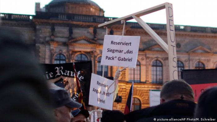 Deutschland Pegida Kundgebung in Dresden