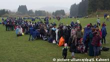Deutschland Flüchtlinge an der deutsch-österreichischen Grenze