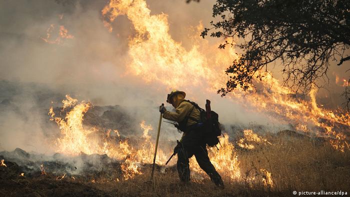 Incendio forestal en Rocklin, California