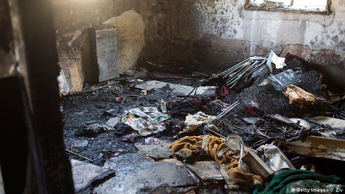 Israel Palästina abgebrantes Haus der Familie Dawabsheh in Duma Westjordanland (Getty Images/O. Ziv)