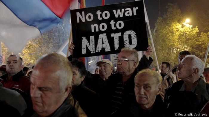 Montenegro Podgorica Proteste gegen die NATO (Reuters/E. Vasiljevic)