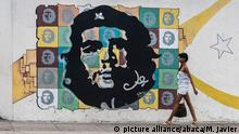 Kuba Havanna Tourismus Graffiti Che Guevara