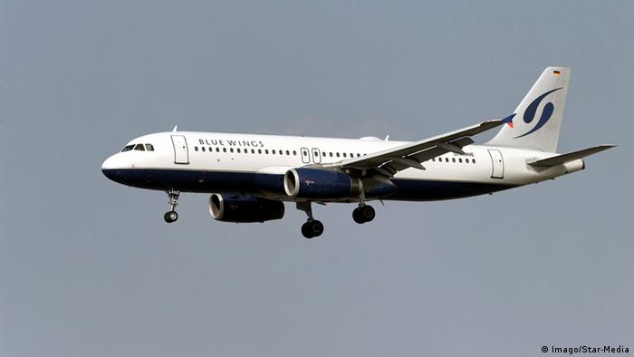 Airbus A 320-232 der Fluggesellschaft Blue Wings