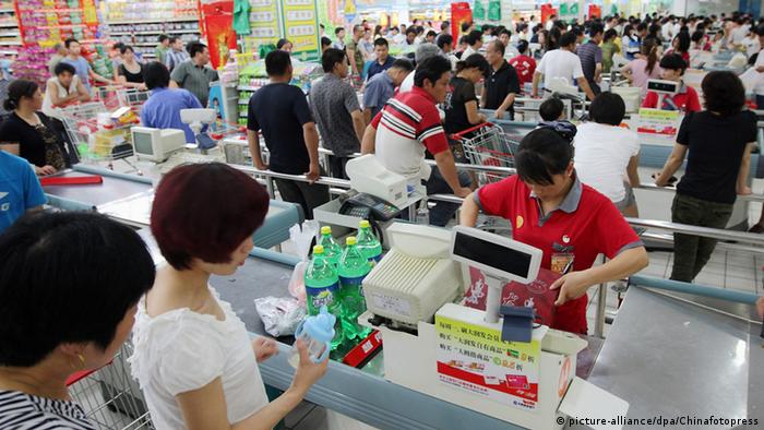 China Blick in einen Supermarkt in Zhuji (picture-alliance/dpa/Chinafotopress)