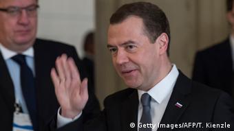 Russian Prime Minister Dmitry Medvedev arrives at the 52nd Munich Security Conference (MSC) in Munich, February 13, 2016